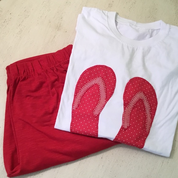 Hand-made pajamas, M: pants and long sleeve shirt