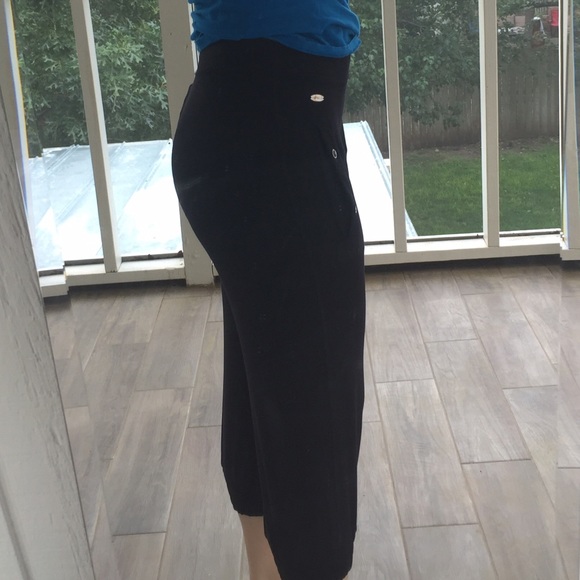Black harem exercise pants by Gaiam
