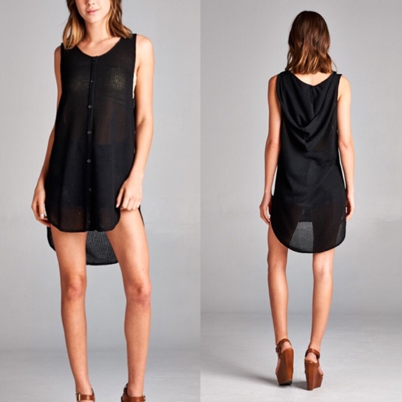 Oversize boyfriend knitted sweat top with hoodie. - Picture 2 of 2