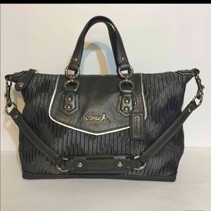 Coach Ashley Gathered Satin Sackhel