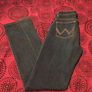 Wrangler Q-baby boot cut jeans.