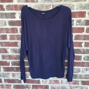 🎄CHRISTMAS SALE! GooYoo Navy Dolman Top