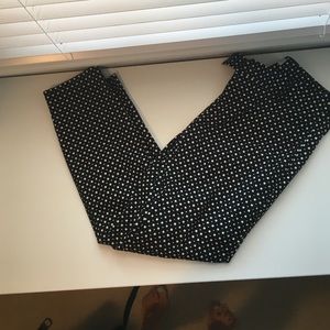 Gap slim cropped geometric print pants