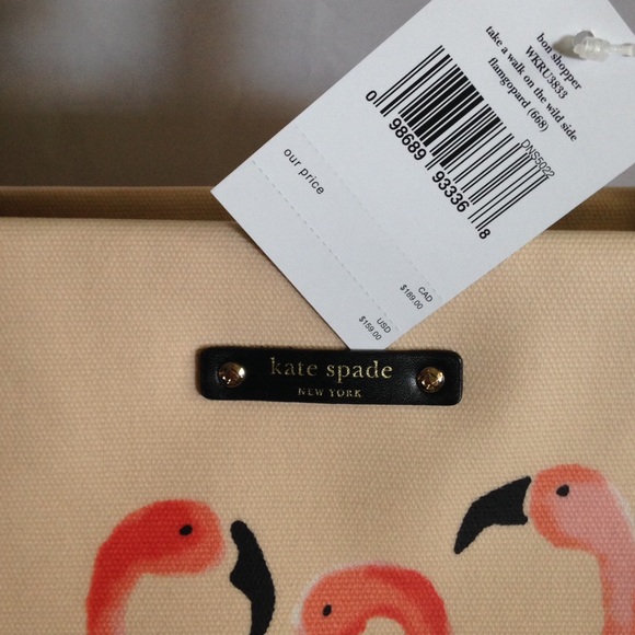 Kate Spade flamingo Bon shopper NWT - Picture 3 of 4