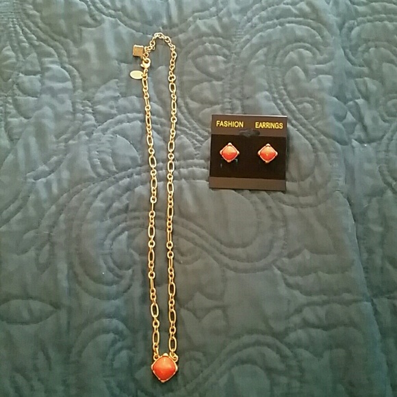 Lia Sophia Necklace & Earring Set