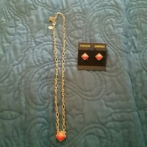 Lia Sophia Necklace & Earring Set