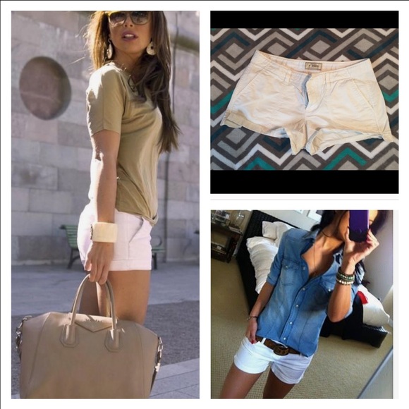 White comfy shorts