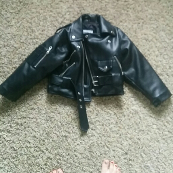 Leather coat