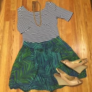 Banana Republic Palm Print Skirt