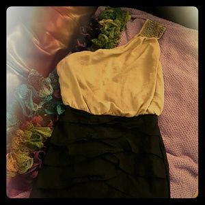 ~~B. Darlin dress GOLD & BLACK~~