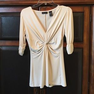 New York & Company Knotted Front Top