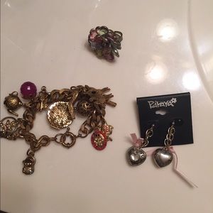 Jewelry! Earrings, bracelet, ring
