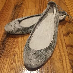 Gap Faux Snakeskin Skimmer Flat
