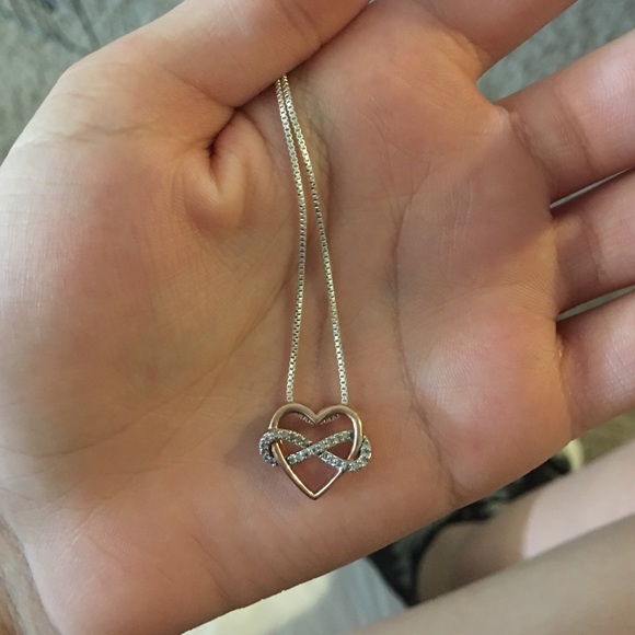 Infinity heart necklace