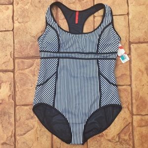 NWT spanx hourglass racerback one piece swimsuit