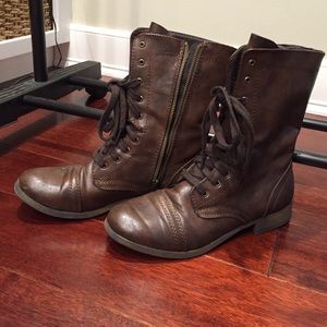 Brown Combat Boots