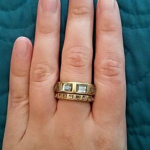 Lia Sophia Gold ring set