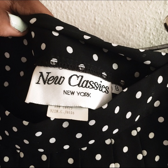 Vintage Pleated Polkadot Skirt - Picture 5 of 5