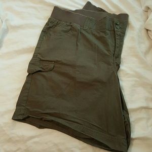 Lane Bryant Army Green Shorts Size 16