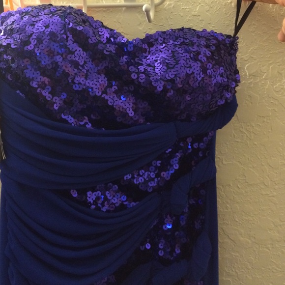 Blue prom dress