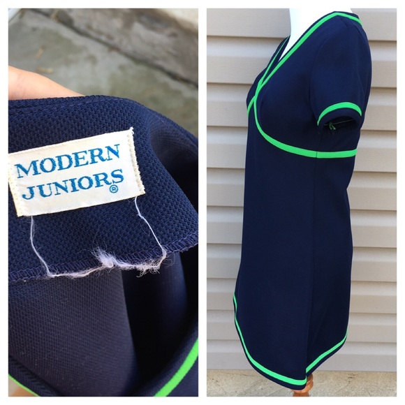 Vintage 1960's mad men mini dress XS - Picture 3 of 3