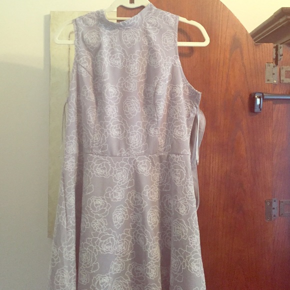 Lauren Conrad Gray Rose Dress