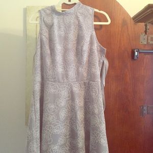 Lauren Conrad Gray Rose Dress