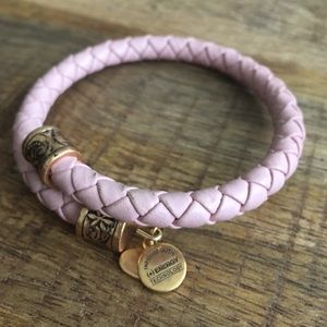 Alex and Ani Pink Leather Wrap