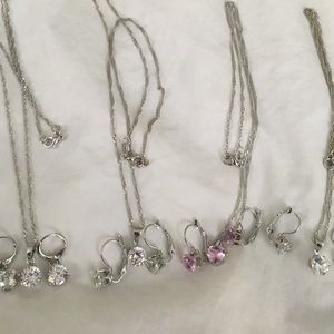 Earring pendant sets.