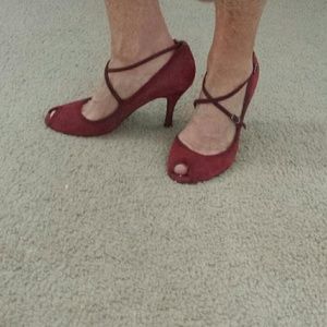 Enzo Angiolini Suede Mary Jane Pump