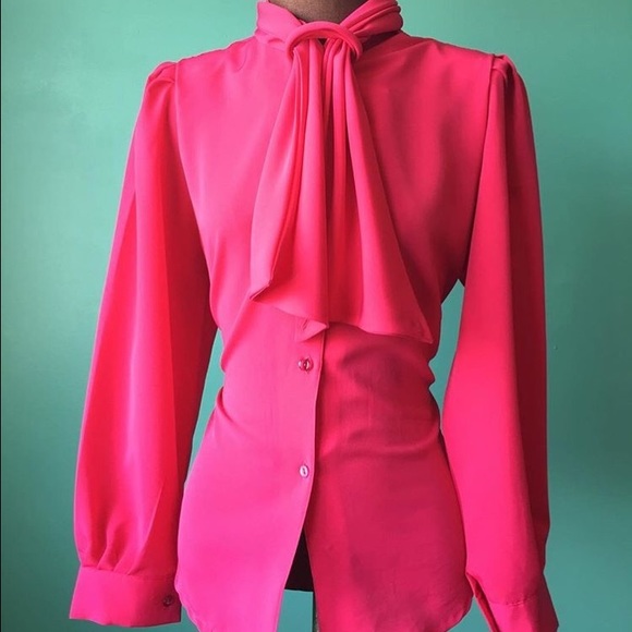 Vintage Pussy Bow Blouse