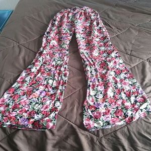 Flower Bell-Bottom Pants