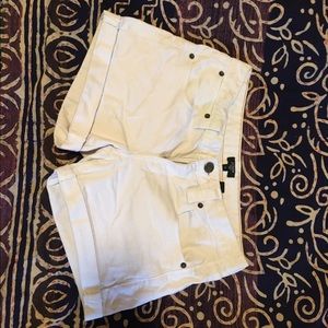JCrew White Denim Shorts