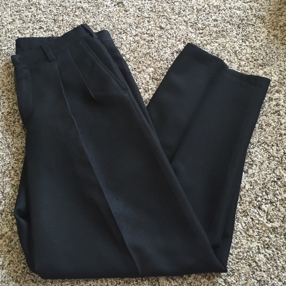 Custom made black slacks