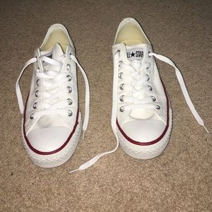 NEW white Converse All Stars women's size 9