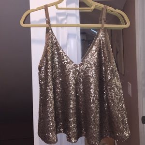 Sequin Tank Top, never worn