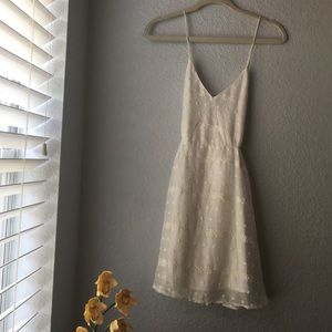 NWT Forever 21 White Lacy Backless Dress
