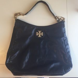 Authentic Black Tory Burch 11x16 Hobo