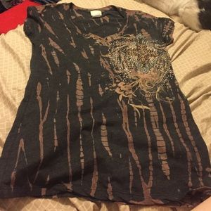 Brown and black daytrip shirt size medium