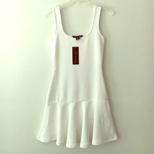 French Connection bright white drop waist dress