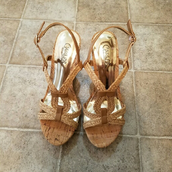 Carlos Santana summer wedge sandals