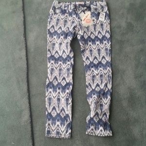 Blue print jeans