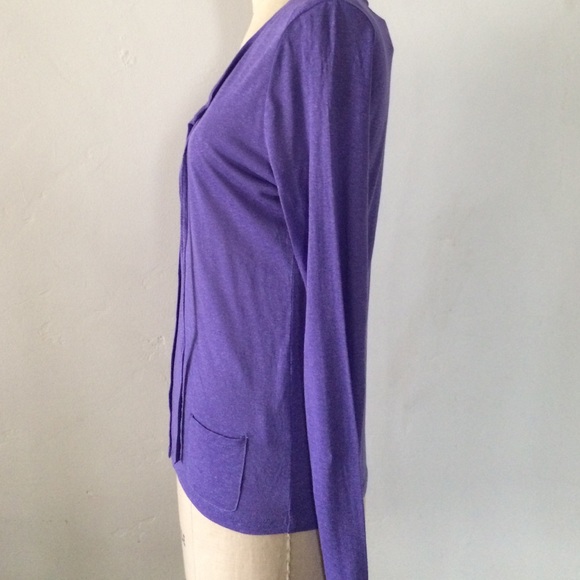 Long Sleeve Purple Cardi  Sz S - Picture 2 of 4