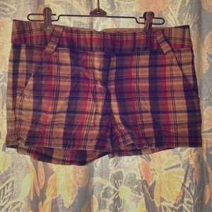 J Crew plaid shorts
