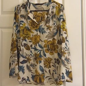 New Zara floral printed top