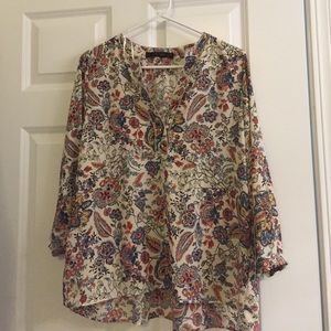 NWT Floral printed Zara top