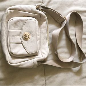 MK creme over the shoulder bag
