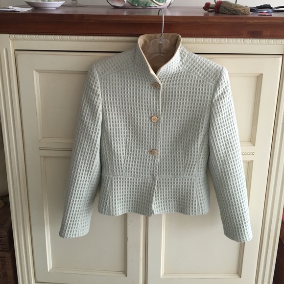 Louis Feraud Jackets & Blazers - Louis Feraud pastel peplum jacket