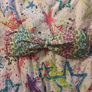 VS rainbow cheetah print strapless top