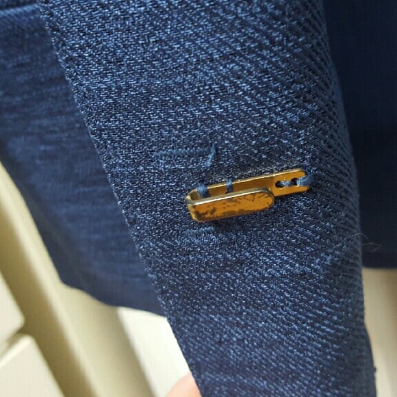 The Limited Blue Latch Quarter Sleeve Blazer - Picture 2 of 4